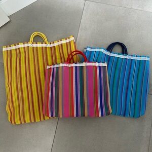 3 Mesh tote bag different size